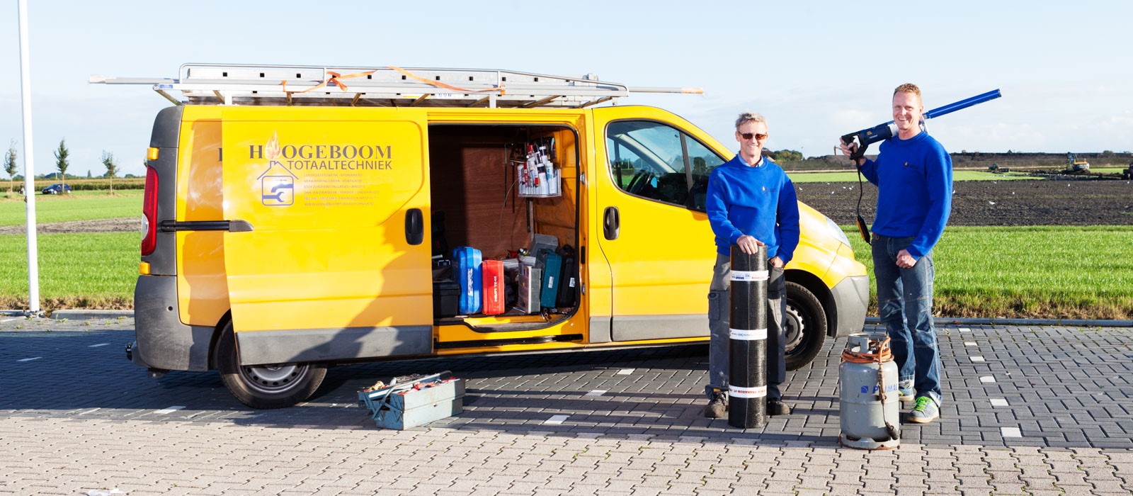 Banner Gerard en Pim Hoogeboom Totaaltechniek op weg